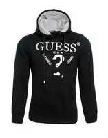 hombre guess populaire chaqueta hoodie marque verbale noir